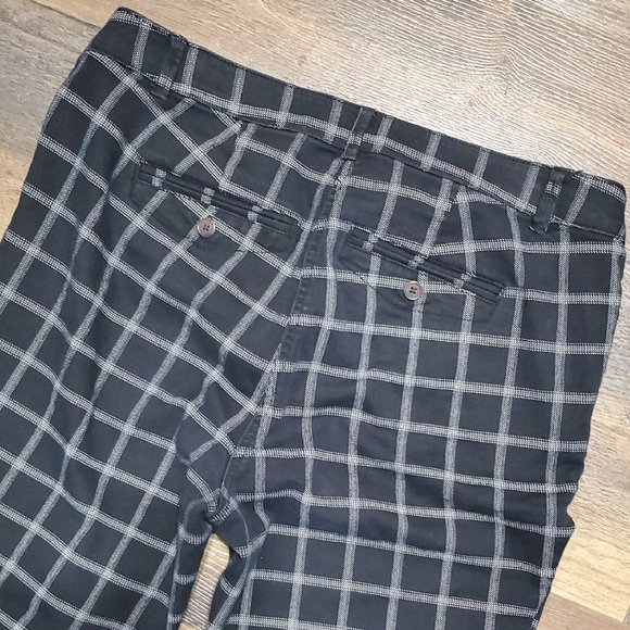 Ryan Wylde Black and Gray Check Tailored Stretch Trousers - Picture 8 of 10
